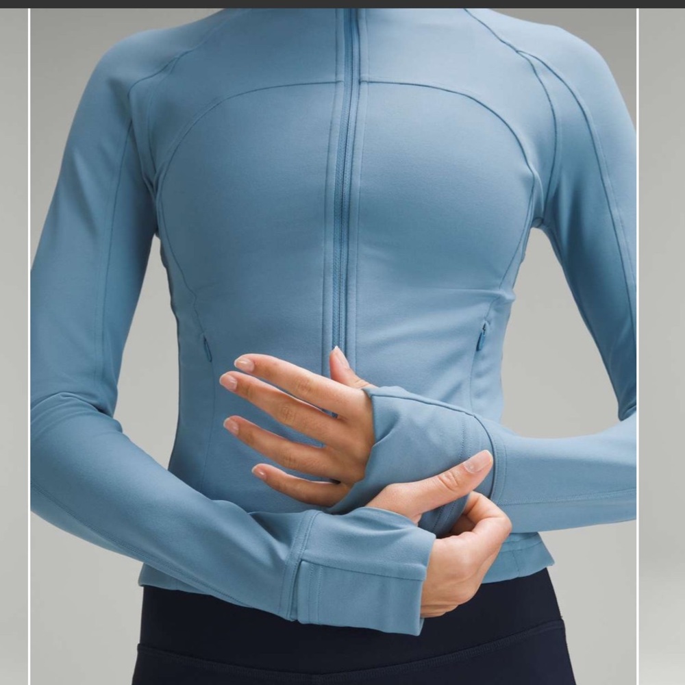 Lululemon Define Cropped Jacket Nulu Utility Blue 6